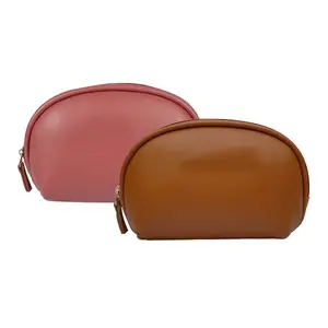 New Women Portable Cute Multifunction Beauty Travel Cosmetic Bag pu leather cosmetic case Kit For Man Travel Bag Double