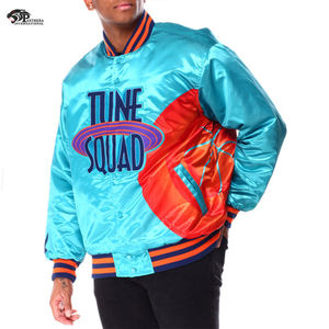 แจ็คเก็ตบอมเบอร์วินเทจ OEM สำหรับวิทยาลัย พร้อมปักชื่อและหมายเลขตามสั่ง คอตั้ง ผลิตจากโพลีเอสเตอร์ 100% สำหรับฤดูหนาว - Product Image 1