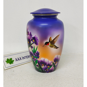 Urnas de cremación para adultos de aluminio de estilo americano de calidad superior hermoso diseño hecho India disponible suministros funerarios a granel - Product Image 1