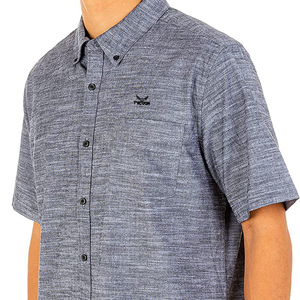 Button <b>Down</b> Men's T-shirts Most Popular T-shirt Short Sleeve Full Front Button 100% Cotton t Shirts - Product Image 6