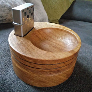 Elegant Wooden <b>Ashtray</b> Crafted From Premium Quality Wood Providing Durability Strength And Natural Rustic Beauty - Product Image 1