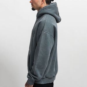 Heavyweight Cotton boxy fit Pullover oversize drop shoulder sudaderas con capucha para hombres Hombres DDP Shipping - Product Image 4