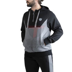 ชุดวอร์มฤดูหนาวผู้ชายไซส์ใหญ่คุณภาพสูง ผ้าฝ้าย 100% ปรับแต่งได้ ลายเรียบ ระบายอากาศ น้ำหนักเบา แห้งเร็ว - Product Image 5