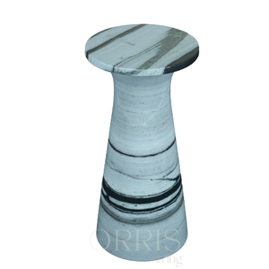 ORRIS LIVING Panda Blanc 100% Marbre Naturel Moderne Sculpture Artisanale Socle Sculptural de Luxe Chevet pour Chambre à Coucher - Product Image 5