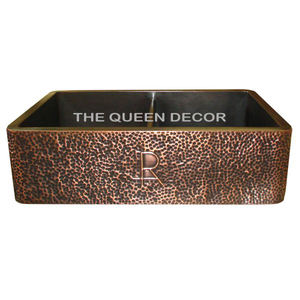 Lavabo en cuivre de qualité supérieure Lavabo en cuivre très vendu Élégant pour l'utilisation de la salle de bain de l'hôtel Villas Resort - Product Image 5