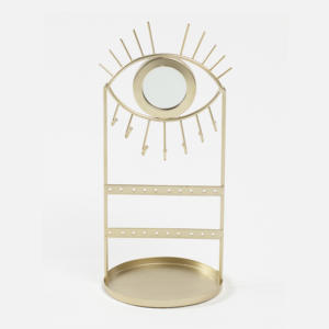 Contenedor de joyería con diseño de ojo innovador con soporte de exhibición colgante de espejo para decoración de accesorios elegantes - Product Image 6