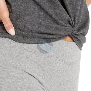 ชุดออกกำลังกายผู้หญิง 2 ชิ้น เสื้อชั้นในและกางเกงเลกกิ้ง ผ้าฝ้ายผสมใยไผ่ ไร้ตะเข็บ คุณภาพสูง แห้งเร็ว ระบายอากาศดี เหมาะสำหรับฤดูร้อน - Product Image 4