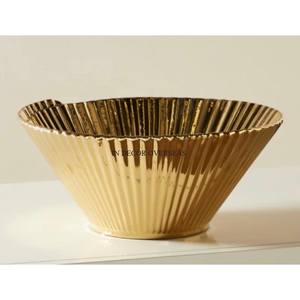 Modern Creative Art And Craft Collection High Grade Gold Plated Superior Quality Metal Made Serving And <b>Table</b> Decorative Bowl - Product Image 4