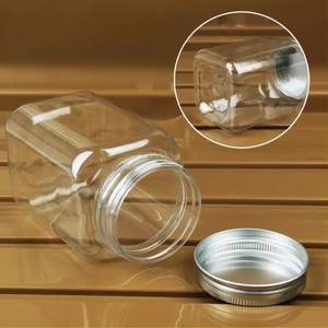 Best Selling 250ml PET <b>Jar</b> Cylindrical Shape Plastic Packaging for Cosmetics and <b>Food</b> Vietnam Manufactory - Product Image 4