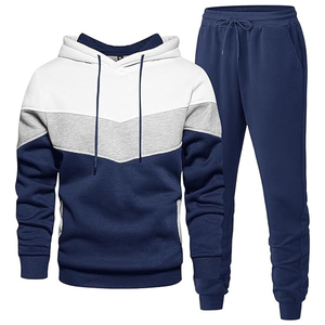 OEM Men's Tracksuit Set Sportswear <b>Suit</b> Zipper Hoodie and <b>Pants</b> Athletic Wear Gym Training Clothing Custom Logo Available - Product Image 2