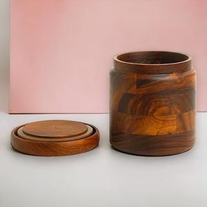 Contenedor de almacenamiento de alimentos de madera de calidad superior con conservación de frescura Tapa abatible apta para lavavajillas para uso en viajes de cocina - Product Image 5