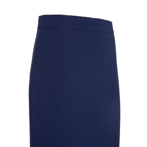 <b>Navy</b> Casual Short <b>Skirt</b>-Comfortable Breathable <b>Satin</b> Cotton Knit Fabric with Print Natural Waist Size XS for Summer - Product Image 2