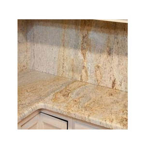 Diseño moderno de losa de granito amarillo de la mejor calidad de fábrica directa con superficie pulida Excelente valor - Product Image 3