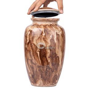 Wooden Walnut Cremation <b>Urn</b> For Ashes <b>Large</b> Memorial <b>Urn</b> With Secure Lid Elegant Funeral <b>Urn</b> For Adults Keepsake Burial - Product Image 6