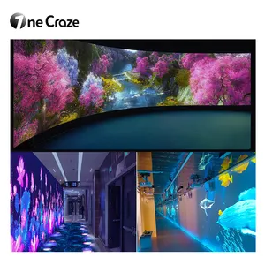 Experience dynamic holographic art with our immersive projection system. Seamlessly blend edges for stunning video walls