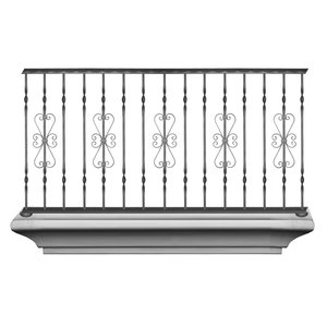 Tùy chỉnh tay vịn sắt hiện đại mô hình tùy chỉnh cho căn hộ biệt thự ban công khách sạn bệnh viện trung tâm thương mại - Product Image 3