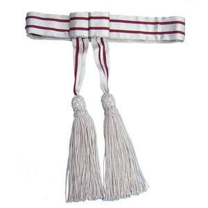 เข็มขัดคาดเอวสีน้ำเงินเข้มทำจากวัสดุขนสัตว์สายสะพายสำหรับเจ้าหน้าที่เครื่องแบบผ้าคาดเอว - Product Image 4