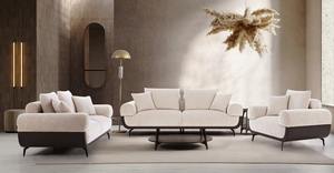 Canapé 3 places Adana Designer, rembourré en mousse haute densité, pour usage résidentiel et professionnel, en vente - Product Image 4