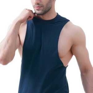 Style chaud hommes musculation sans manches personnalisable débardeur Fitness course blanc Vintage 100% coton Gym débardeur pour hommes - Product Image 2