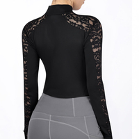 Vêtements d'équitation pour femmes, chemise à manches longues zippée pour l'extérieur, en vente, sous-vêtement d'équitation pour femmes