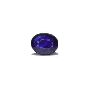 Saphir bleu - 3,93 carats, pierre précieuse naturelle facettée, effets optiques calibrés, couleur bleu royal, pierre lâche de 10 mm, 8 mm traitée thermiquement - Product Image 1