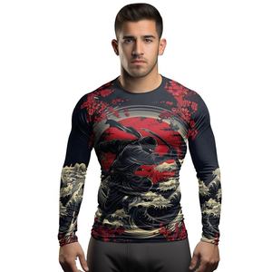 Camiseta de Manga Larga para Hombre de la Mejor Calidad, Sublimada, Antibacteriana, Transpirable, de Poliéster/Nailon, Elegante, para Todas las Temporadas - Product Image 4