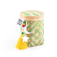 Boîte en bambou naturel écologique faite à la main pour l'emballage de cadeaux pour les décorations du Ramadan Eid 2026, provenant d'un fournisseur vietnamien