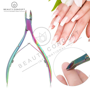 Cortaúñas de alta calidad de Color arcoíris, pinzas para cutículas, concepto de belleza ecológico, hecho en Pakistán, recién llegado, dedos de fábrica - Product Image 5