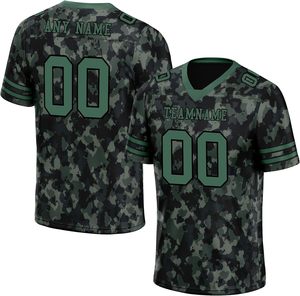 Camisetas ligeras de fútbol americano, ajuste de gran tamaño personalizado, gráficos transpirables de alta calidad, sublimación de camuflaje para la universidad - Product Image 5