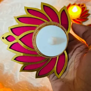 Handmade sen diya trang trí trà ánh sáng người giữ ngọn nến cho trang trí đám cưới tầng thường vụ diya