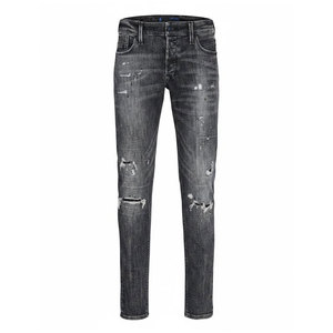 Pantalones Vaqueros Modernos y Elegantes para Hombre, Corte Ajustado, Tela Elástica, Estilo Entallado, Movimiento Cómodo, Ideal para Ropa Casual de Calle - Product Image 1