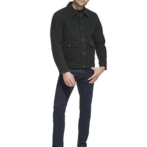 Chaquetas Personalizadas al por Mayor para Hombre, Chaqueta de Trabajo de Lona de Algodón con Logotipo Personalizado para Hombre con Múltiples Bolsillos, Chaqueta de Trabajo para Hombre - Product Image 3