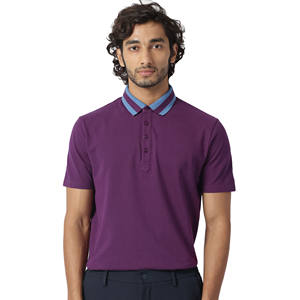 Golf de luxe pour hommes pour chemises Solide Séchage rapide Performance Logo personnalisé Tissu polaire de haute qualité à manches courtes Personnalisable - Product Image 1