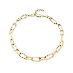 Collier chaîne trombone en acier inoxydable Jeulia avec accents de diamants et de perles - Product Image 2