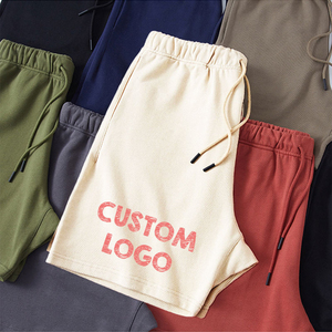 กางเกงขาสั้นผ้าวอร์สเตดสำหรับทุกเพศขายส่ง |   กางเกงขาสั้นวิ่งออกกำลังกายผู้ชายสไตล์วินเทจแบบสั่งทำพิเศษ แห้งเร็ว เหมาะสำหรับฤดูร้อน - Product Image 2