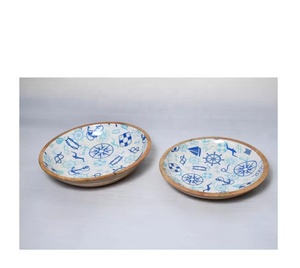 Cuenco de madera esmaltado con apariencia de plato, cuenco para ensalada, diseño antiguo, cocina, Hotel, restaurante, uso en el hogar, precio competitivo - Product Image 3