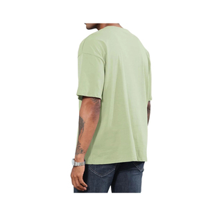 T-shirt décontracté pour homme surdimensionné à épaules tombantes, imprimé sur mesure, de haute qualité, 100 % coton, coupe ample, tissu toile respirant - Product Image 3