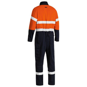 Construction Catton Coverall Safe Plus Taped 2 Tone Hi Vis Fr Lightweight Engineered Coverall Working Coverall - Product Image 2