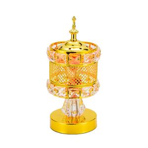 Latest Design Incense <b>Burner</b> Luxury Portable Metal Incense <b>Burner</b> Arabic Bukhoor Golden Incense Holder - Product Image 5