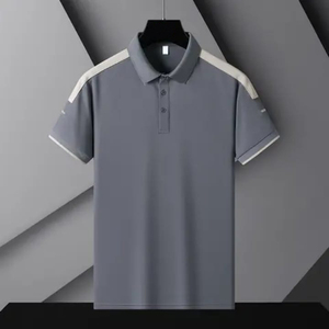 Polo pour hommes à manches courtes personnalisé de haute qualité 250 grammes surdimensionné décontracté été 100% coton respirant - Product Image 6