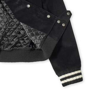 Blouson universitaire brodé en laine pour homme, style urbain, avec manches en cuir, personnalisable, collection Hiver 2026 – Meilleures ventes - Product Image 5