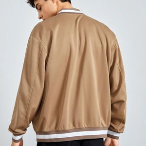 Oversized Drop Shoulder Varsity Jacket Custom Printing Long Sleeve Men's Baseball Jacket Men Plain Varsity Letterman Jackets - Product Image 2