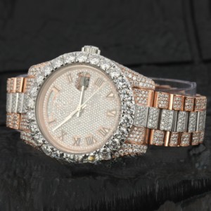 Relojes mecánicos de cuarzo de acero inoxidable de lujo, esfera de puntero de Hip Hop de negocios para hombre, movimiento ETA 2022 personalizado - Product Image 5