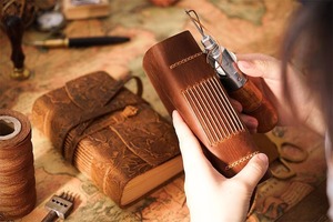 Diario de cuero cuaderno de escritura cuero genuino encuadernado diario - Product Image 2