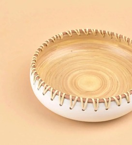 ชามตกแต่งอาหารทำจากไม้ไผ่และหวายเป็นมิตรกับสิ่งแวดล้อมสินค้าจากเวียดนามขายส่ง - Product Image 3