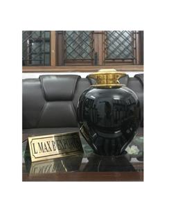 Urnas de cremación y recuerdos metálicos de diseño lujoso Urnas de cenizas conmemorativas funerarias de calidad superior para servicios de entierro - Product Image 5