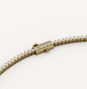สร้อยคอเพชรทองคำแท้ 18K สำหรับผู้หญิง เพชรทรงกลมเจียระไนแบบบริลเลียนท์ สี D ธรรมชาติ รับรองโดย GIA เครื่องประดับแต่งงานสุดคลาสสิก - Product Image 2