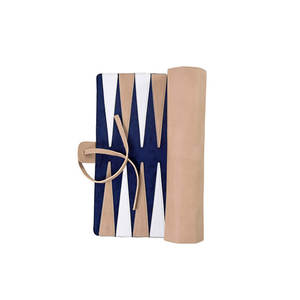 Handmade Leather <b>Backgammon</b> <b>Set</b> Roll-Up Design Customized Printing Logo for Easy Storage Luxury <b>Travel</b> Soft Leather Roll AQDAS - Product Image 3