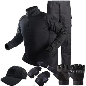 Ensemble uniforme tactique de combat en softshell imperméable, respirant et coupe-vent à multiples poches, vêtements de camouflage pour le travail en extérieur - Product Image 2