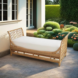 Hermosa Silla de comedor minimalista de ratán de alta calidad, cómoda para muebles de exterior para sala de estar, dormitorio, apartamento en Parque - Product Image 4